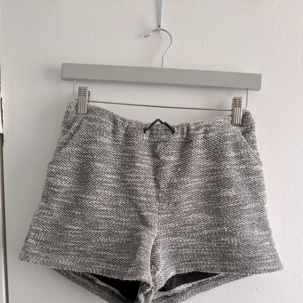 Rosie Pope Maternity Dress Shorts Tweed Gray Black size 25